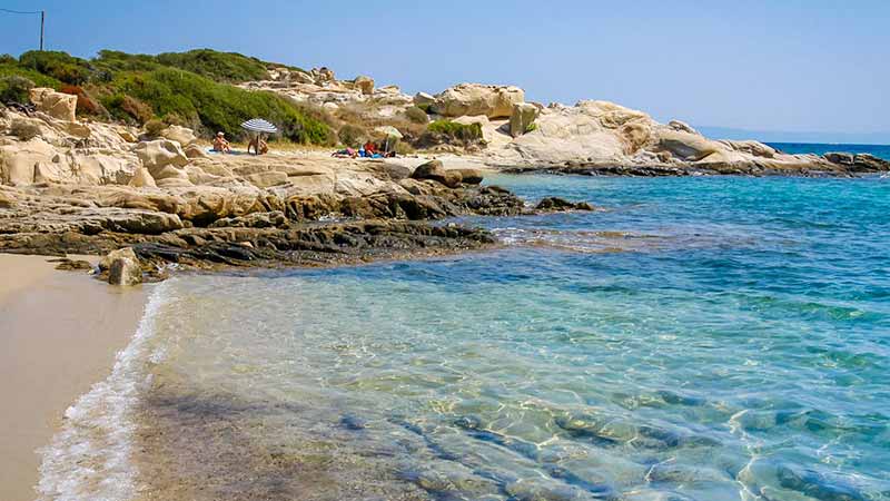 vacances en Grèce vourvourou plage1