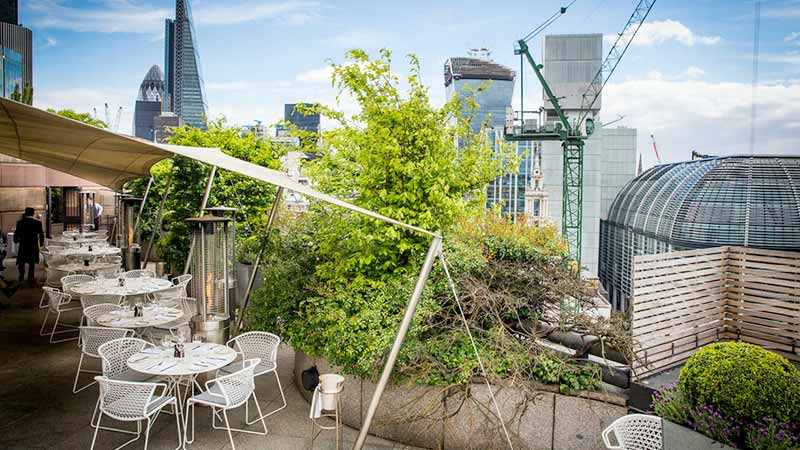 rooftop à londres coq d'argent