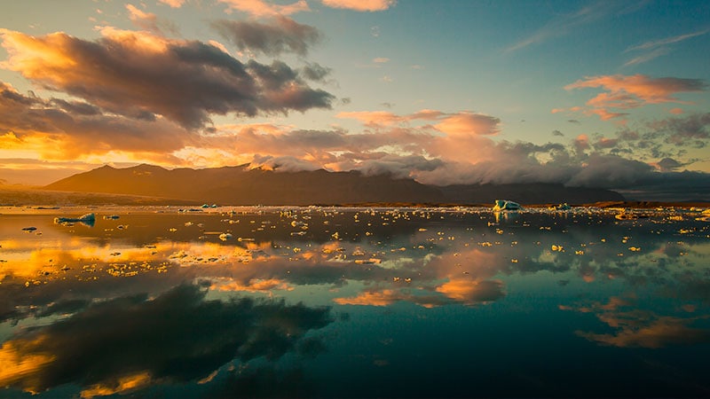 Couchers de soleil en Islande