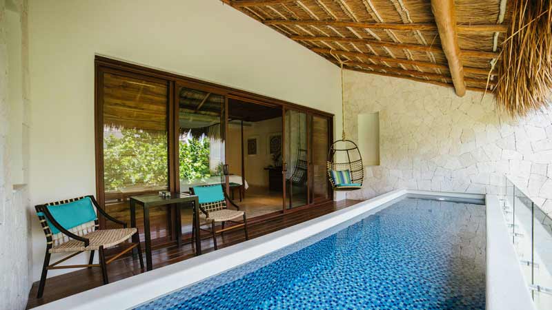 hotel a tulum chambre piscine