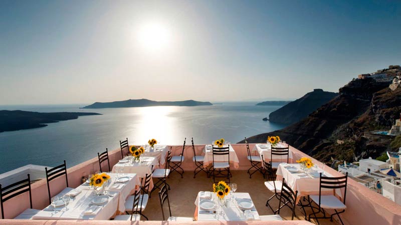 restaurants de santorin sphinx