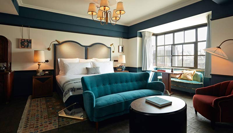 soho house amsterdam chambre1