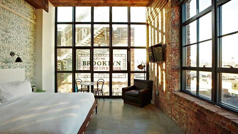 hôtel urbain à brooklyn chambre2