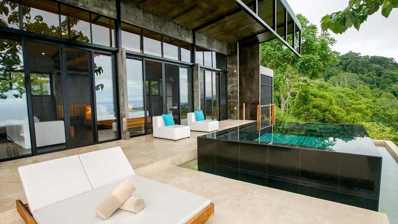 hôtel de luxe au Costa Rica terrasse 1