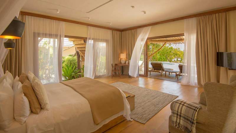 hôtel de luxe à Zanzibar chambre