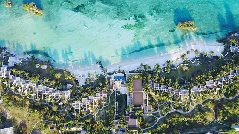 hôtel intimiste sur l'île de Pemba vue