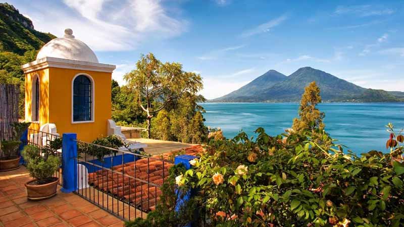 hôtel de luxe au Guatemala vue