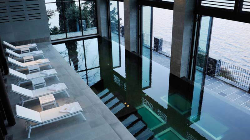 villa de luxe sur le lac de côme piscine1