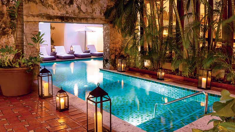 hôtel à Carthagène en Colombie piscine