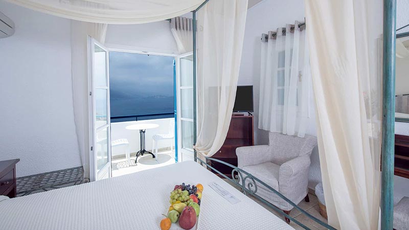 hôtel dans les cyclades chambre