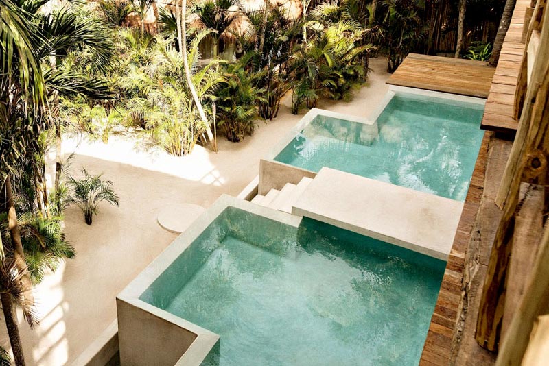 La valise tulum piscine