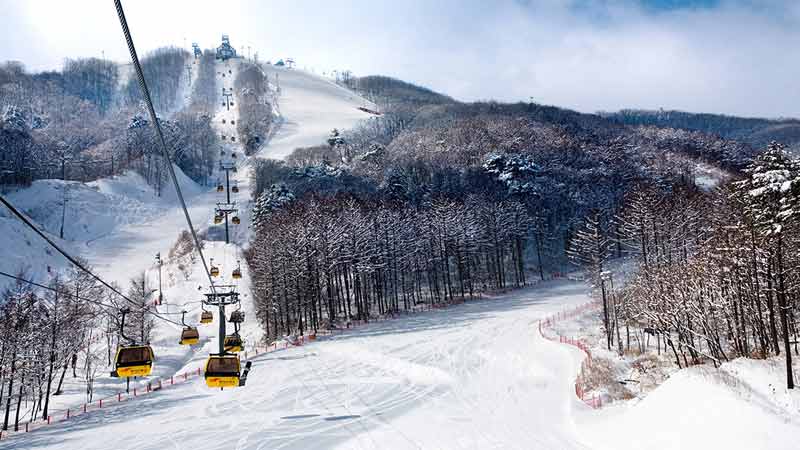 faire a Pyeongchang ski