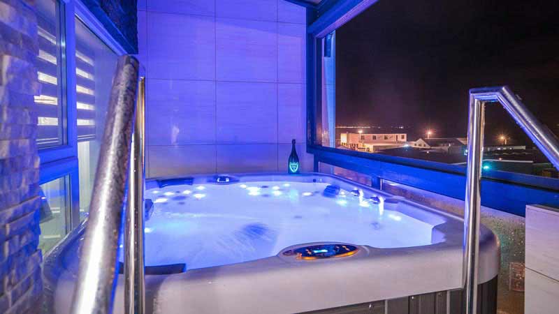 hotel de luxe en islande jacuzzi