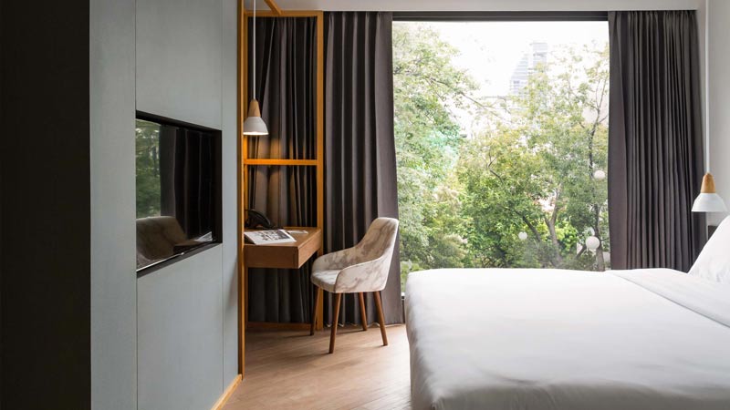 hotel design et branche a bangkok chambre