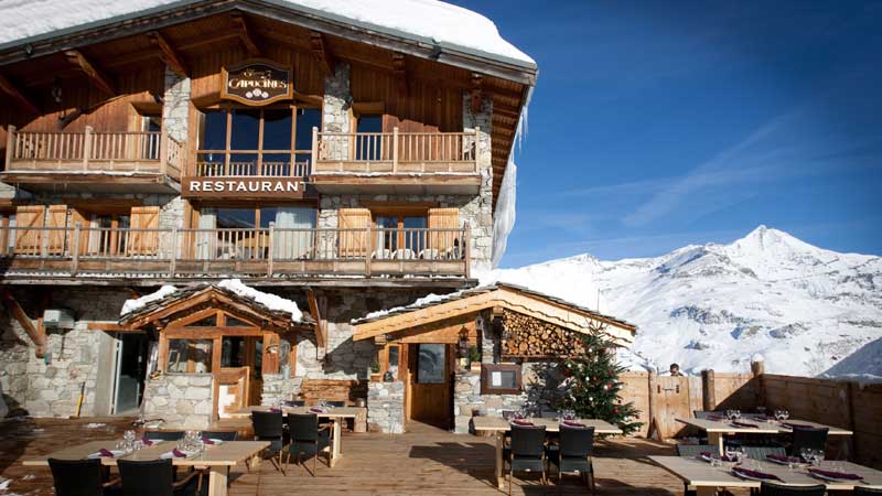 restaurant à tignes la ferme des 3 Capucines