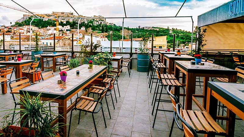 Couleur locale : Rooftop Athenes