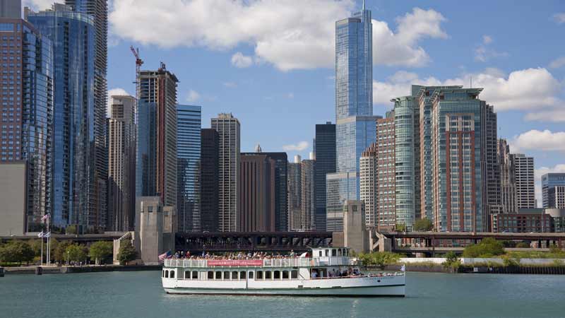 Première fois à Chicago : faire un tour en bateau