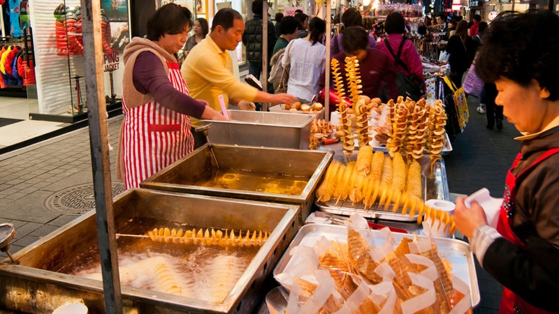 Street food Corée Tornado Potato