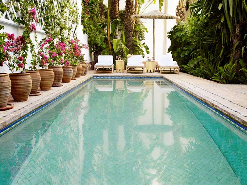 piscine de l'hotel à Marrakech