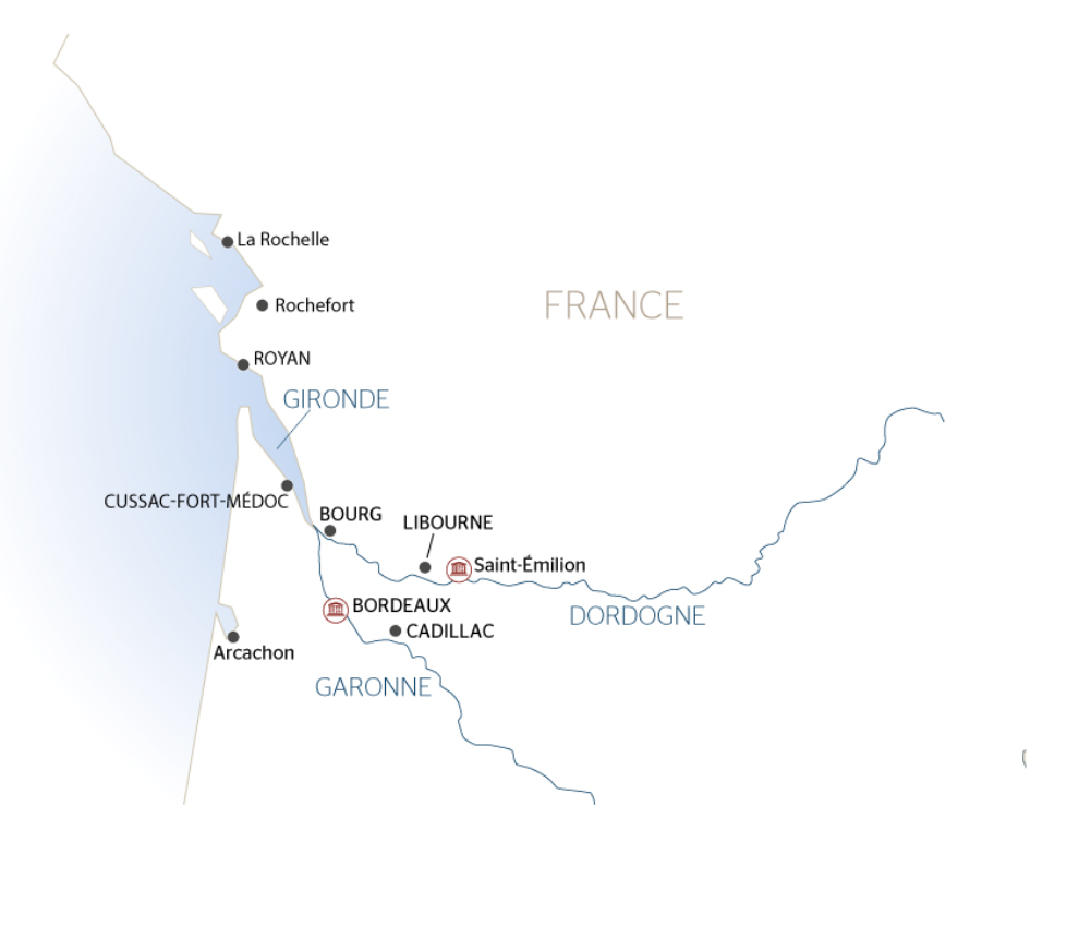 Carte de la croisière.