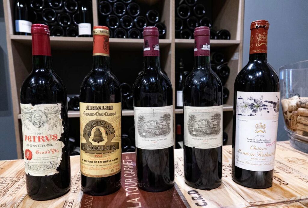 Quelques vins de la Cave du Chef